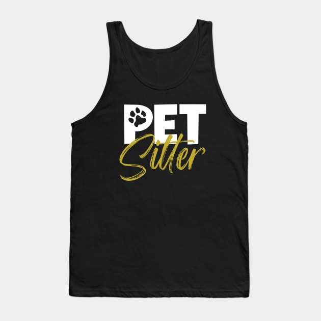 Animal caretaker - Pet sitter Tank Top by Modern Medieval Design